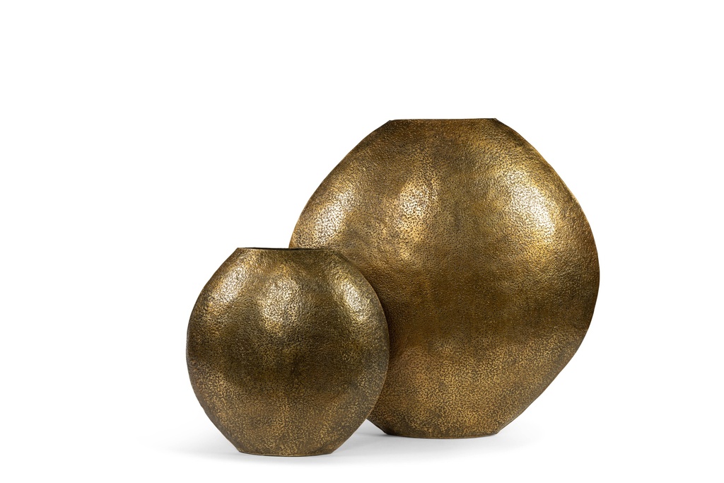 Big Circle Planters - metal - antique gold - Ø ?x?cm - p/1/1