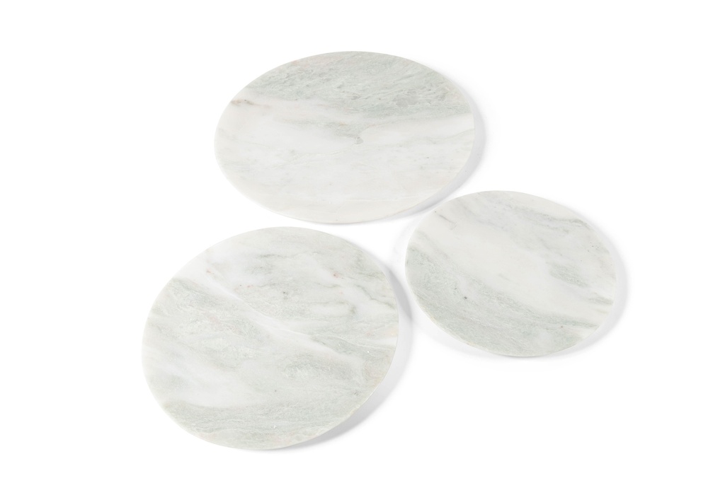 PLATE ROUND GREEN ONYX - MEDIUM - Ø30x2cm - p/1/4