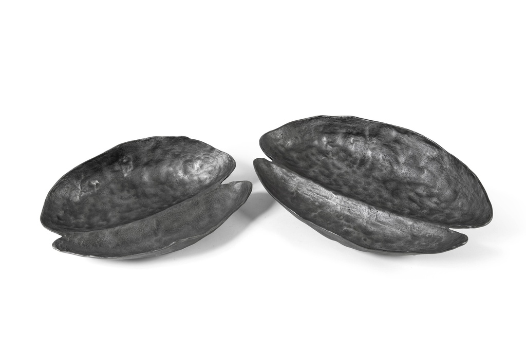 DISH ROUGH WASHED GREY - SMALL - 41x31x9,5cm - p/1/6