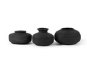 TERRACOTTA COTTA POT BURNED BLACK - Ø28x20cm - p/1/1