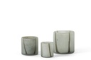 Vase multi lines green matt - green - Ø15 x 15.5cm - p 1/2
