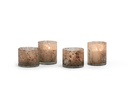 T-light holder spotted peach - Ø8 x 9cm - p 6/24