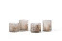 T-light holder spotted peach - Ø8 x 9cm - p 6/24