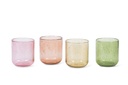 T-light holder bubble pink - Ø12 x 13cm - p4/16