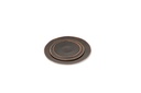 Candleplate metal vintage copper - medium - Ø13,5x1cm- p6/96