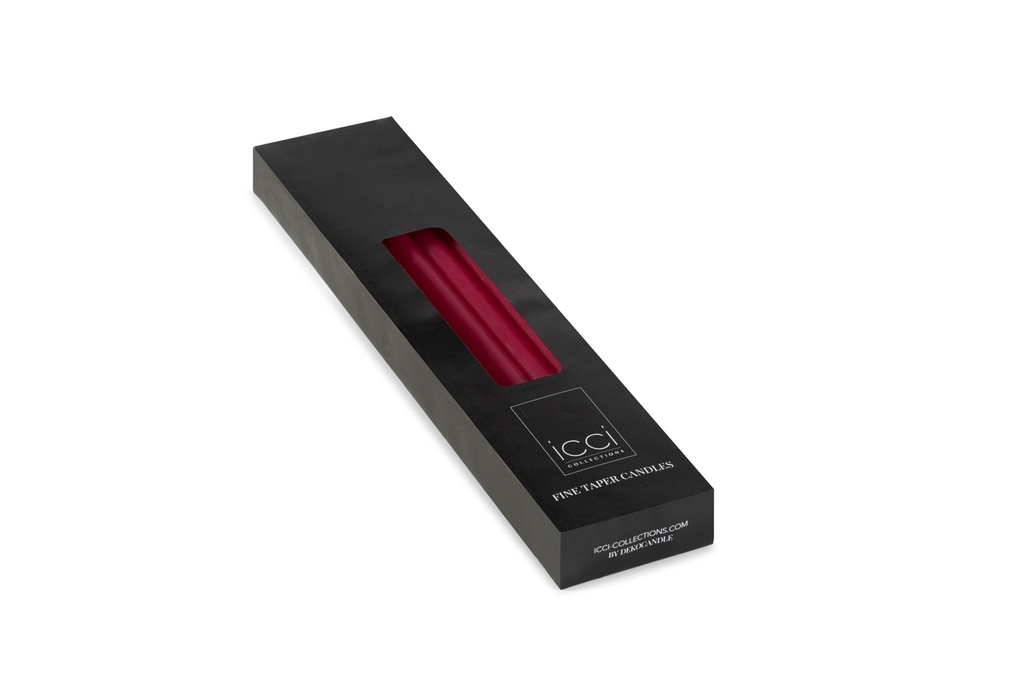 FINE TAPER CANDLES - Ø 1,2 x 28cm - 5 hours - 1 int. cot. - 10 pcs/box - p/6