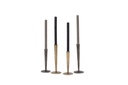 Handforged taperholder - bronze antique for tapers Ø2,1cm - set of 2 - H20cm/H25cm - p/2 sets
