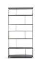 Standing rack with 7 shelfs - metal - matt black - 110x35,5x216cm - p/1/1