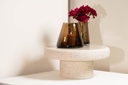 Vase organic rim - glass - mocha - Ø13.5 x 24cm - p/1
