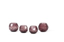 T-light holder polished faceted cutting purple large - Ø12 x 10 cm - p 2