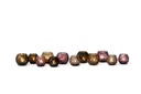 T-light holder polished faceted cutting smoke large - Ø12 x 10 cm - p 2