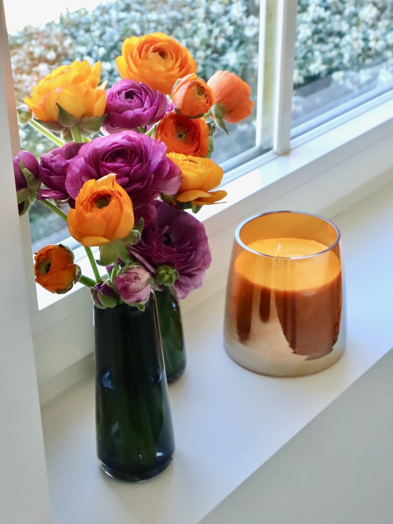 Scented candle conical amber luster - Ø 15x15cm - 3 - int. cot. - p/1/1