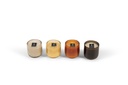 Scented candle amber bubble votive - Ø 9x9cm - 1 - int. cot. - p/6
