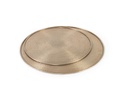 Hammered round tray - aluminium - light gold - Ø55cm - p/2/10