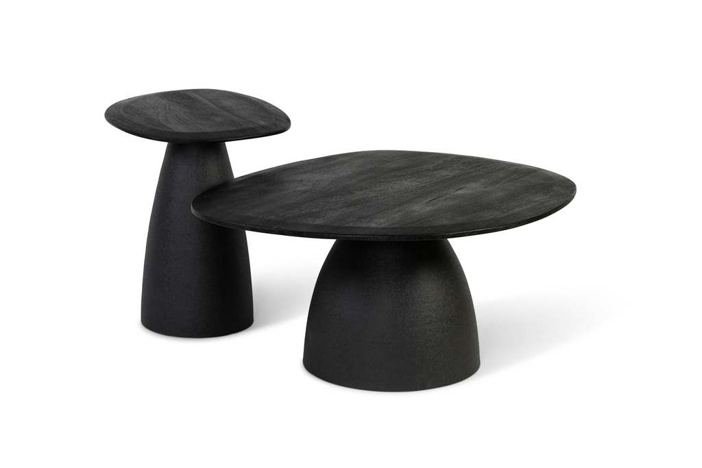 Coffe table foot big- wood & metal - black - 86x76x40cm - p/1/1