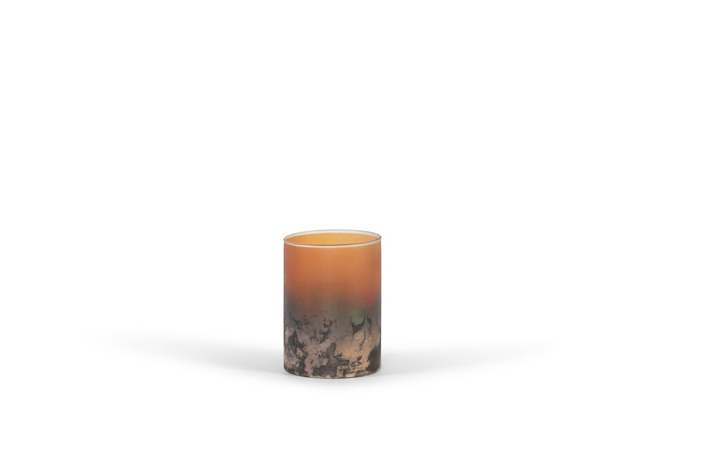 Vase half silver half orange big - Ø14x20cm - 1/8