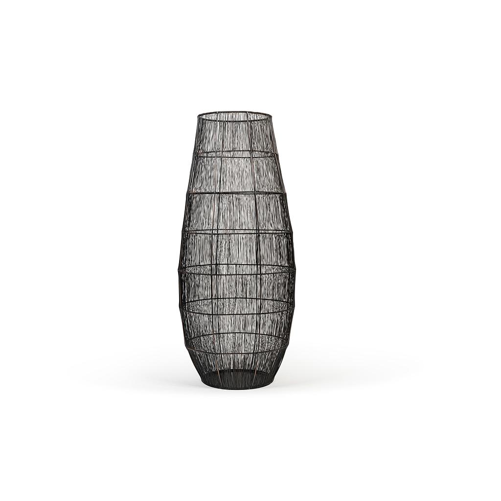 Cocoon hurricane vertical wire - metal - bronze antique - Ø 40x92cm - p/1/1