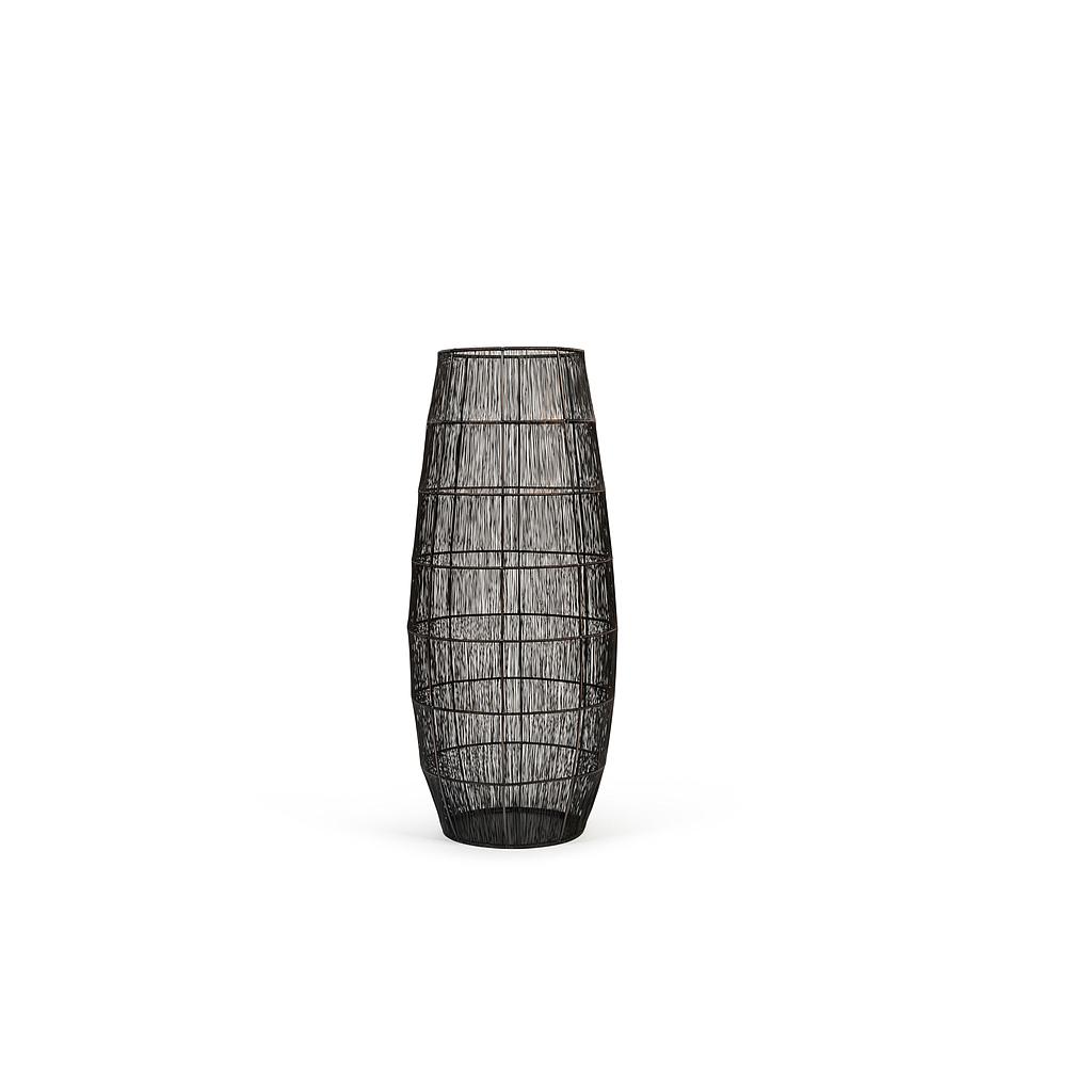 Cocoon hurricane vertical wire - metal - bronze antique - Ø 34x76cm - p/1/1