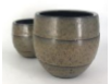 Flowerpot - terracotta - glaced brown - Ø 19x18cm - p/4