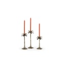 Palm table candle holder - metal - brass antique - small 29cm - p/2/12