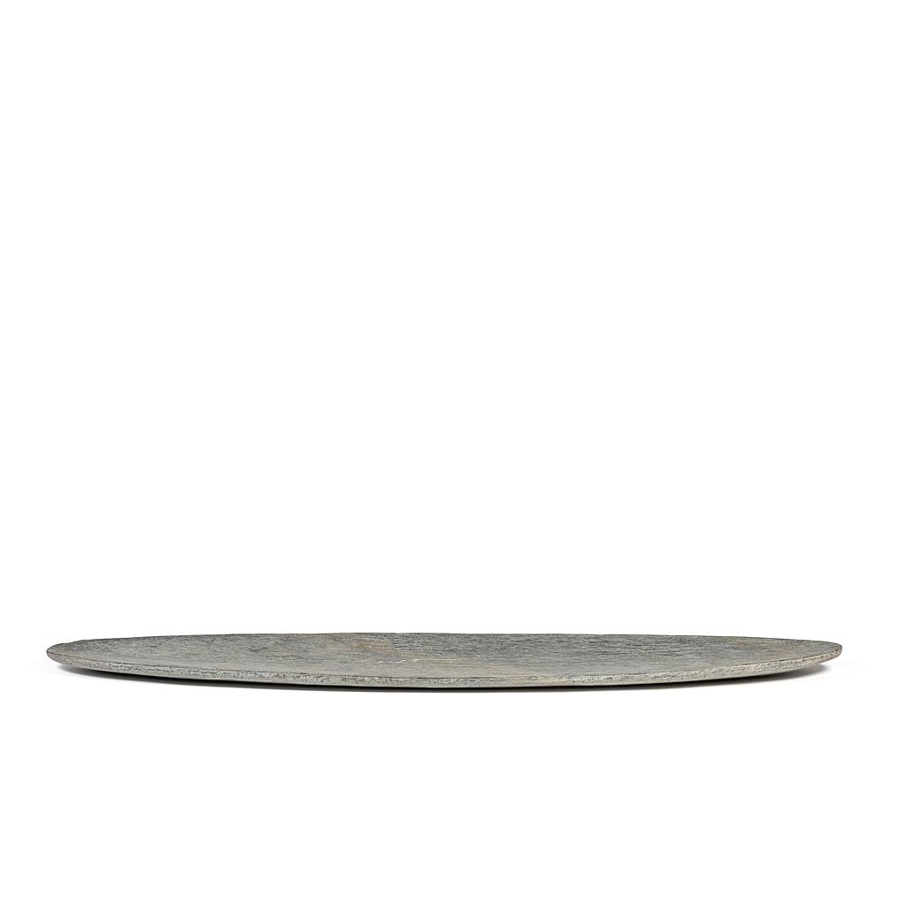 Platter Slate Oval - stone - grey - Big 90 x 20 x 3 cm - p/1/2