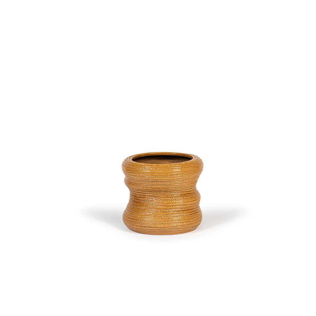Flowerpot organic - terracotta - caramel glazed - Ø30 x 26cm - p/1