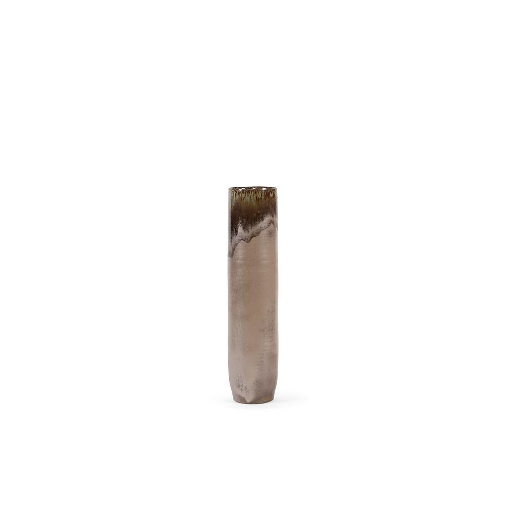 Vase - terracotta - brown glazed - Ø15 x 70cm - p/1 