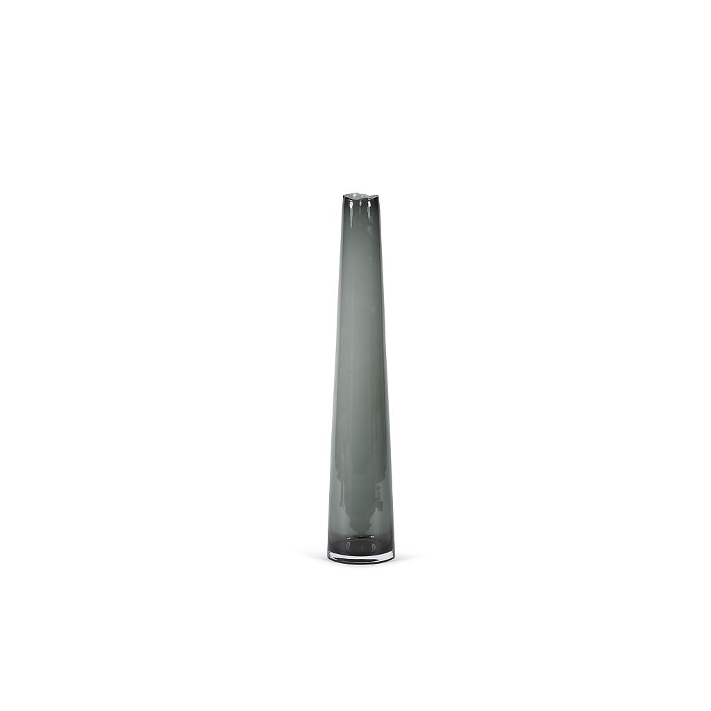 Long small vase organic rim smoke - Ø11 x 70cm - p 1