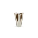 Vase wave - glass - beige luster - Ø21 x 30cm - p/1