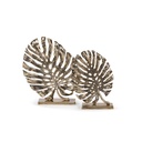 Leaf sculpture  large - metal - antique gold - 47x40cm - p/1/4