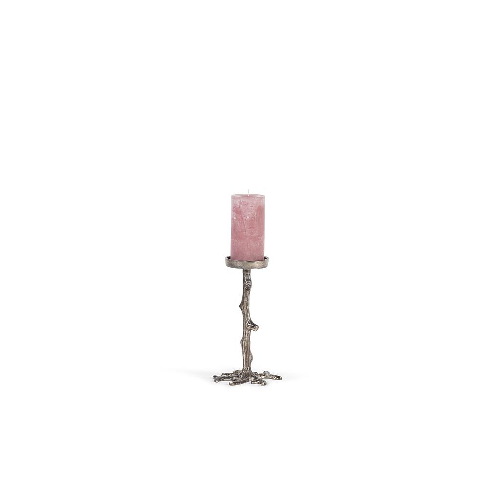 Branch candleholder for Ø7 - metal - black nickle - medium Ø10 x 25cm - p/2/12 