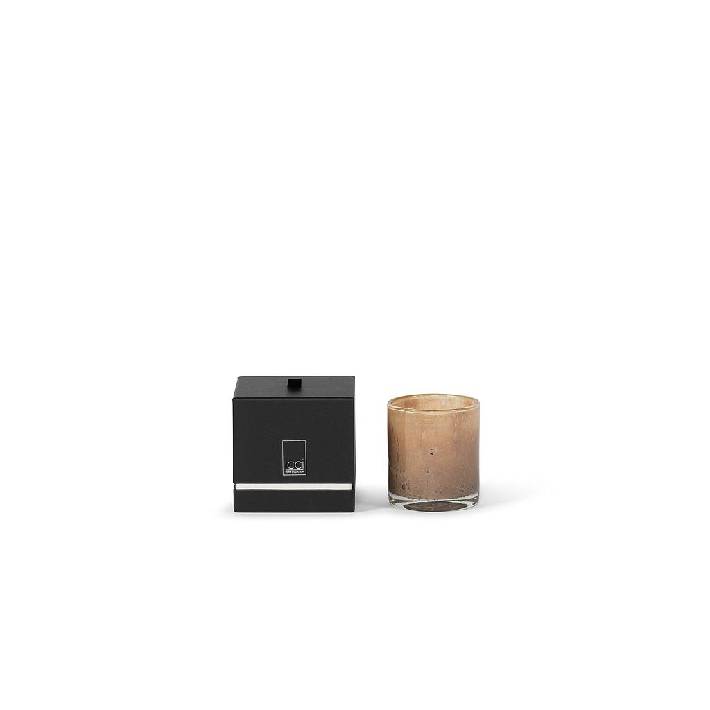 Cylindrical votive Honey - Ø11 x 12cm - 2 - int. cot. -  p /6
