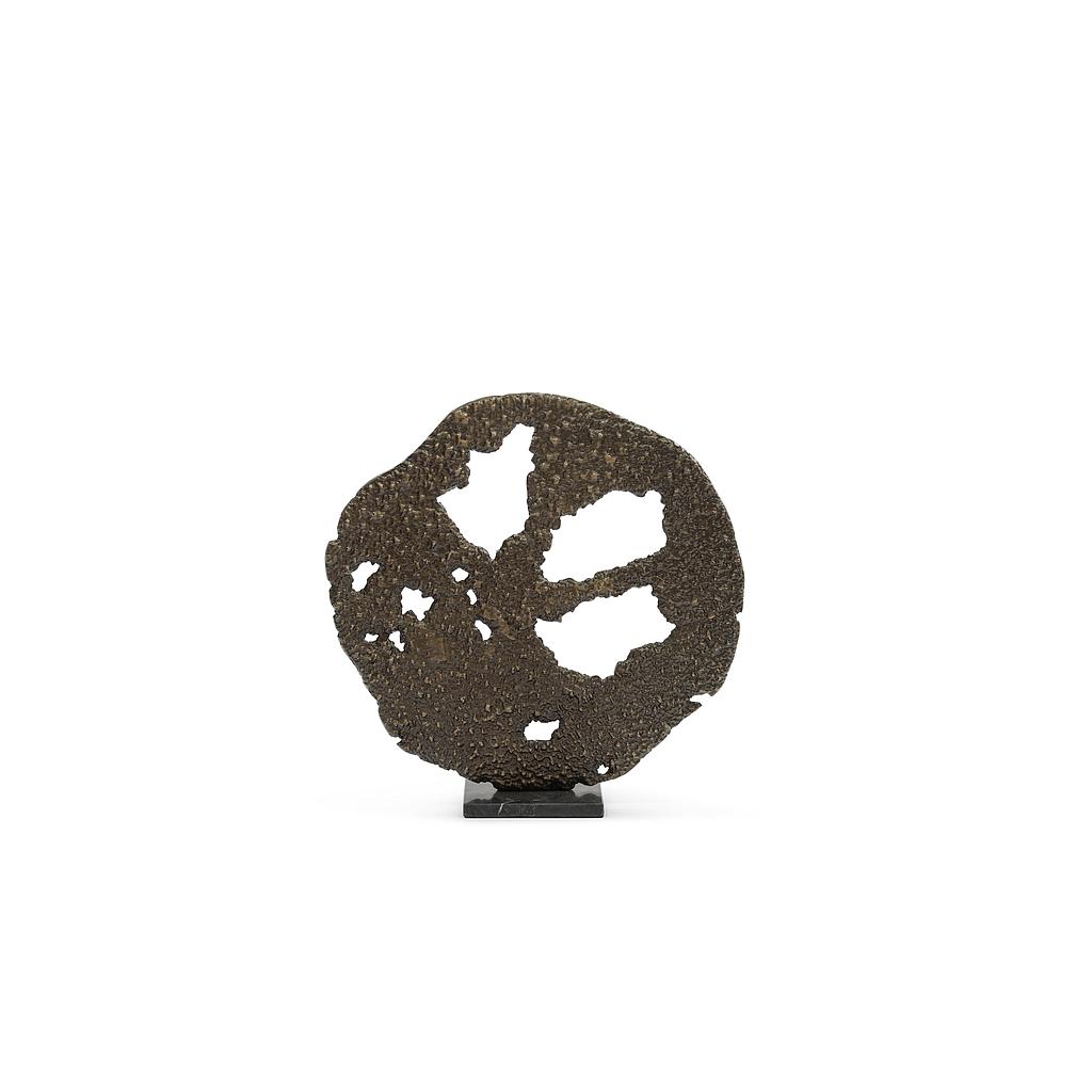 Big Ornament on marble base - * - brass antique + black - 49x16x49.5 cm - p/1/4