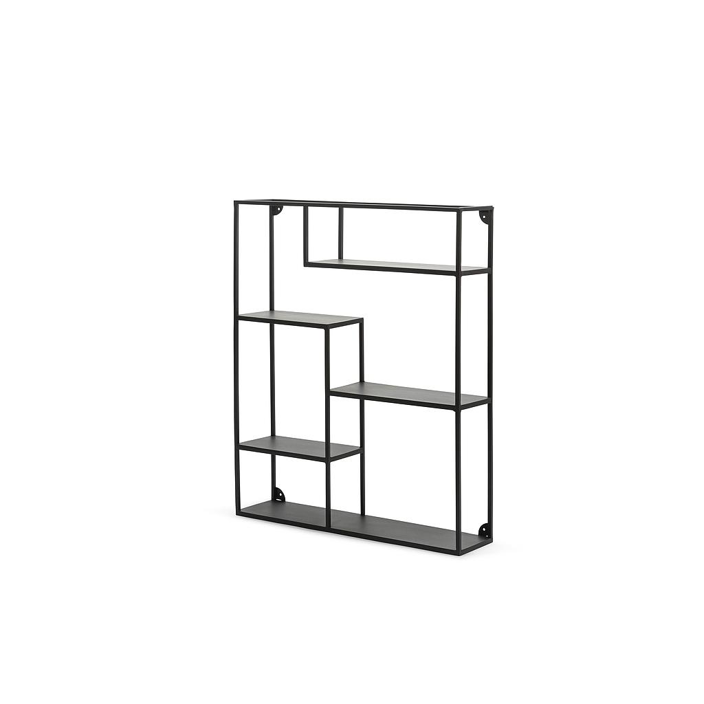 Shelf multi - metal - black - 55x13x65 cm - p/1/1