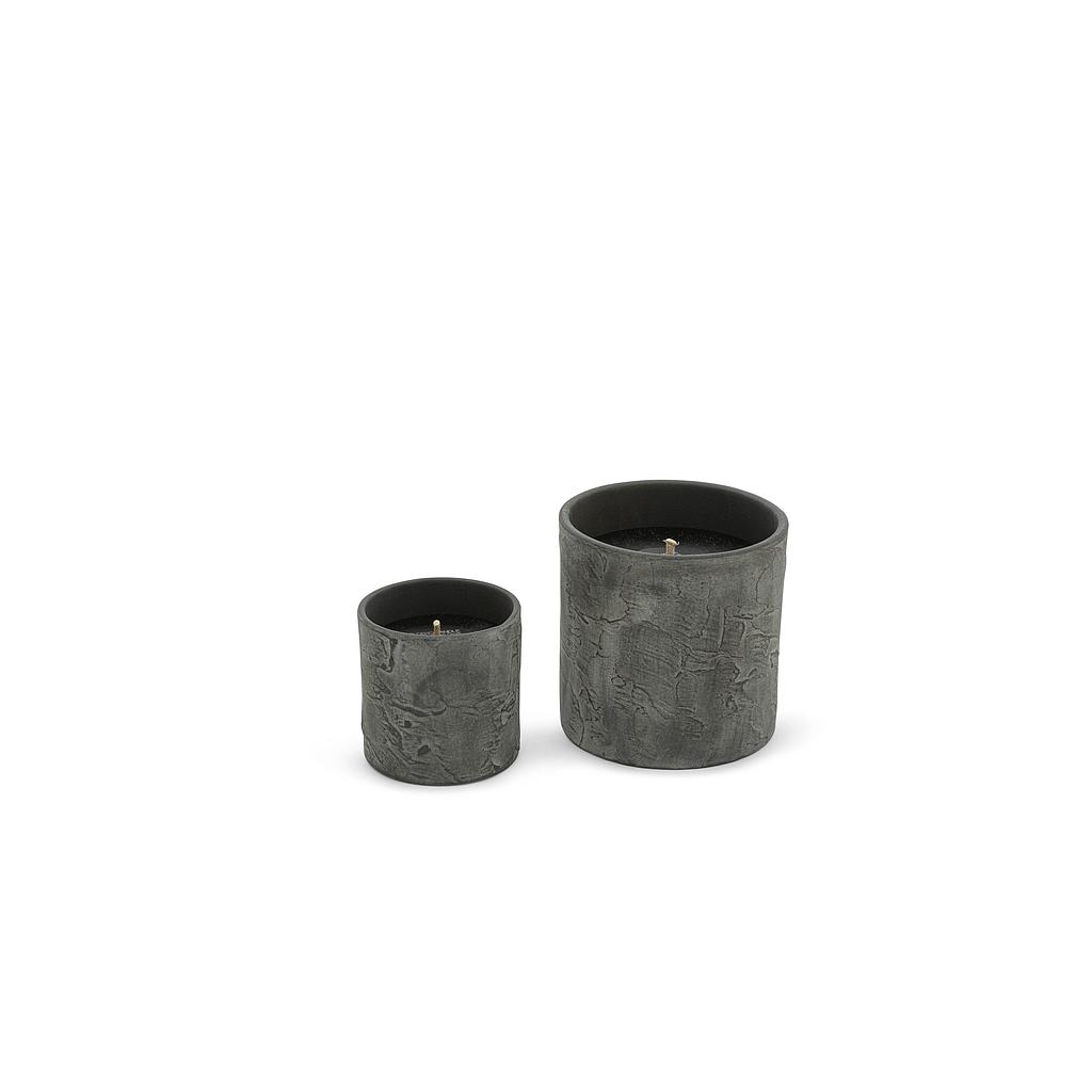 Outdoor candle cylindrical everest grey - Ø20 x 20cm - 1 - ext. cot. - p/2