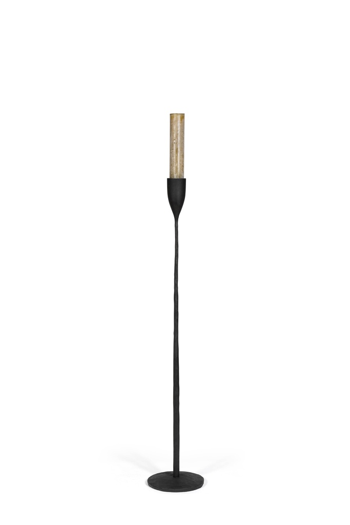 Handforged pillar candleholder Ø5,7 medium - metal - black - Ø22 x 120cm - p 1/1