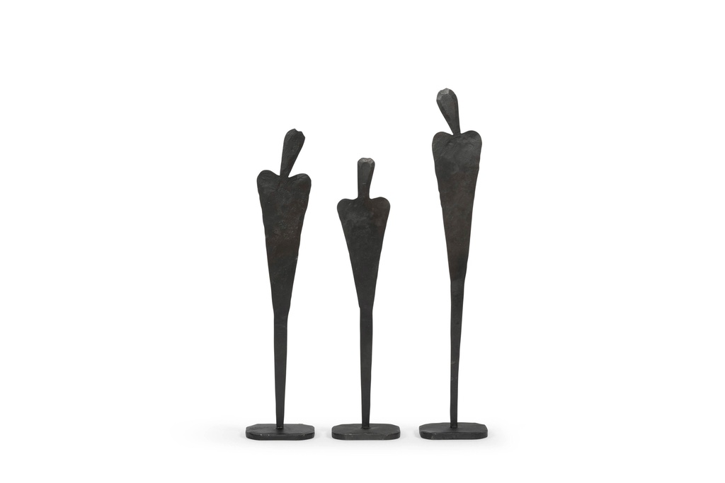 Handforged human medium - metal - black - H 48cm - p /2