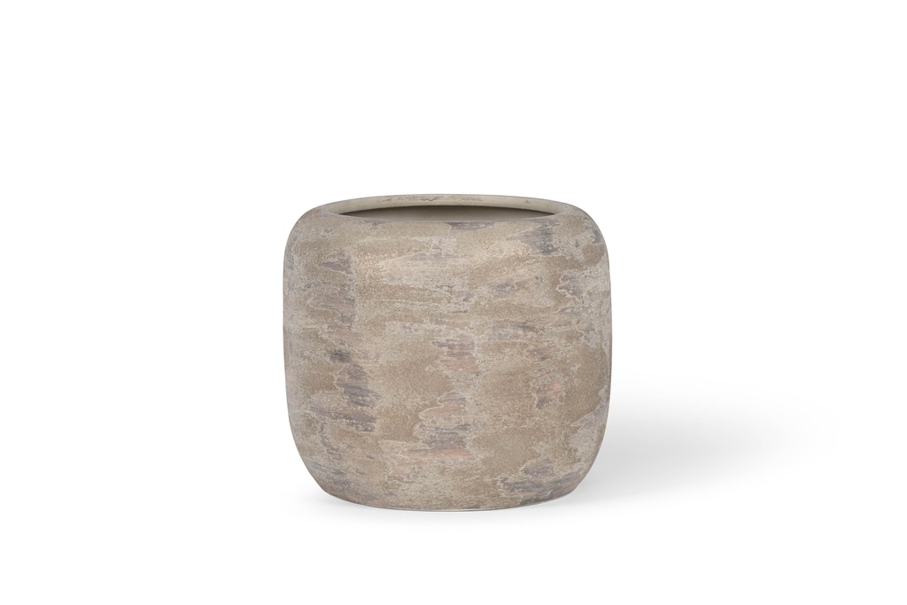 Flowerpot rude - terracotta - gold - Ø36 x 30 - p /1/1