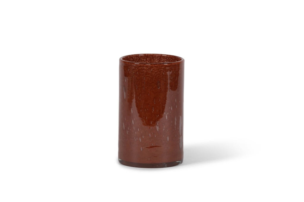 Thick cylindrical vase burgundy - Ø15 x 24cm - p 1