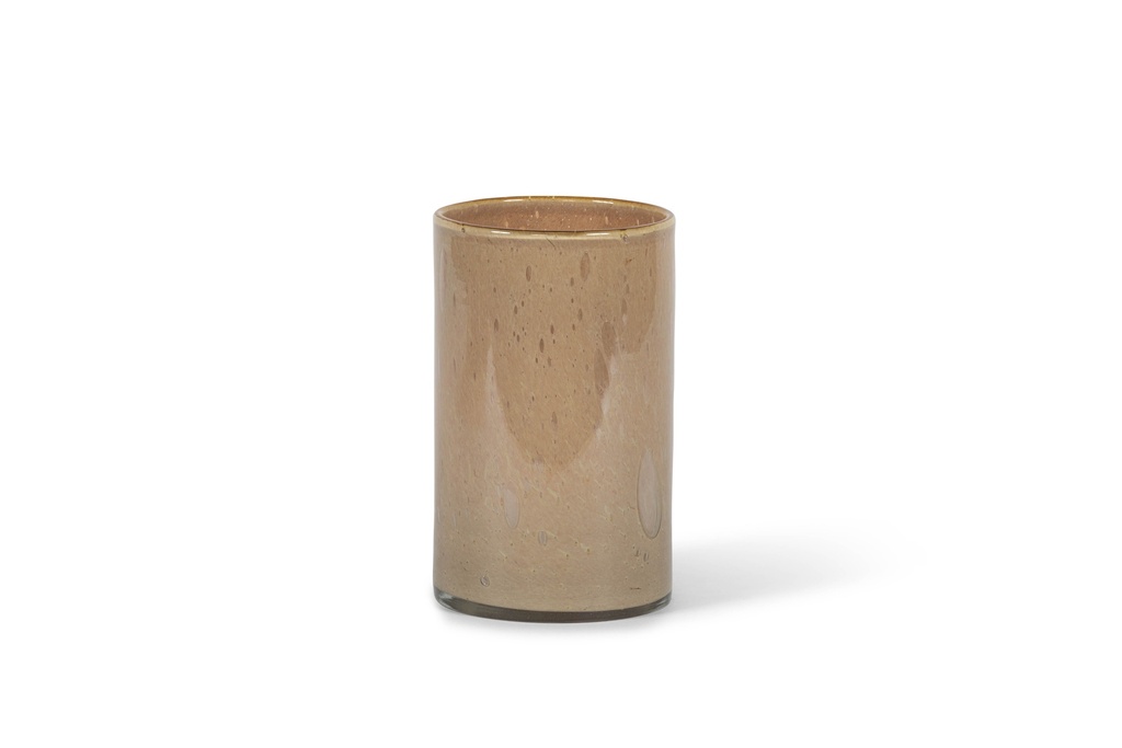 Thick cylindrical vase honey - Ø15 x24cm - p 1