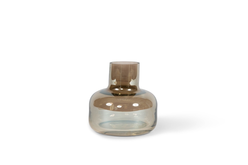 Chimney vase - glass - luster - Ø20 x 20cm - p/1