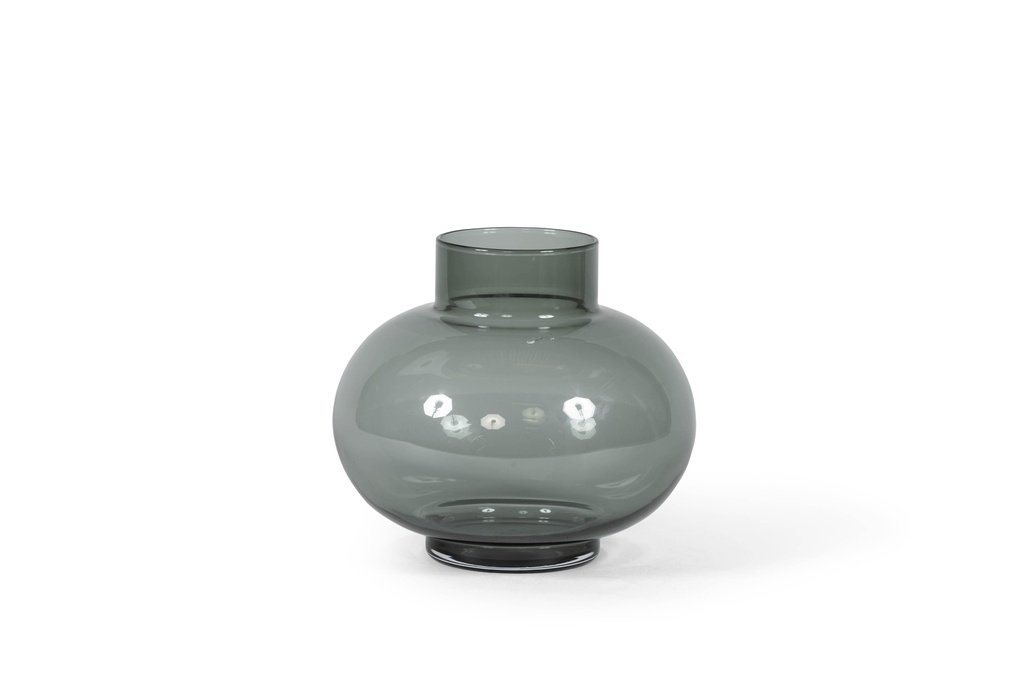 Bollvase - glass - smoke - Ø29 x 25.5cm - p/1