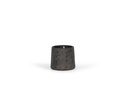 [TC149] FLOWERPOT RUDE BLACK - Ø16x14cm - 1 - ext. cot.- p 6/1