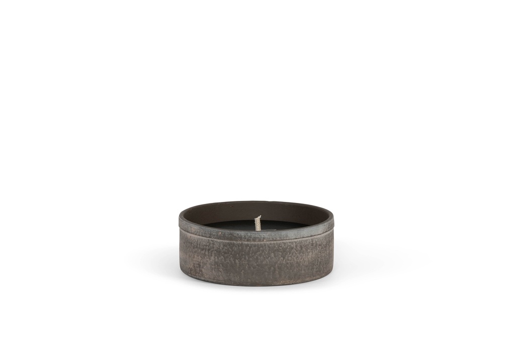 TERRACOTTA OUTDOOR ROUND CHOCO AGED - Ø23 x 8cm - 1 - ext.cot. - p /2