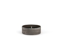 TERRACOTTA OUTDOOR ROUND CHOCO AGED - Ø23 x 8cm - 1 - ext.cot. - p /2