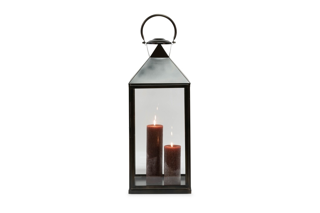 Lantern - stainless steel - bronze - 30x30x75cm - p 1/1