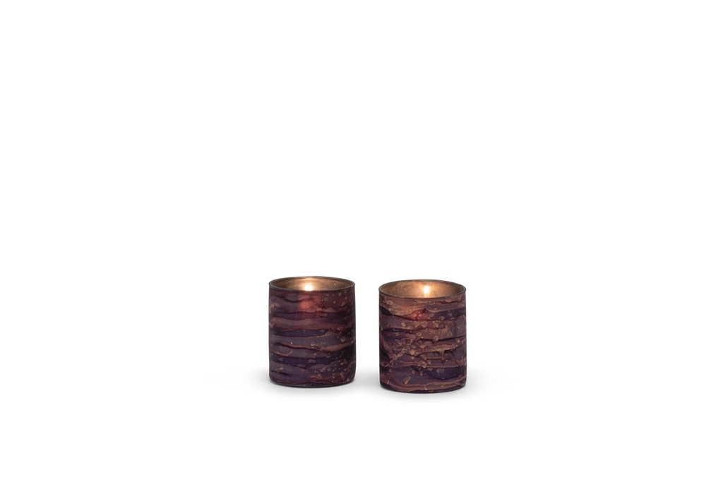 TLight - glass - orange marble - Ø 10x11cm - p 6/24