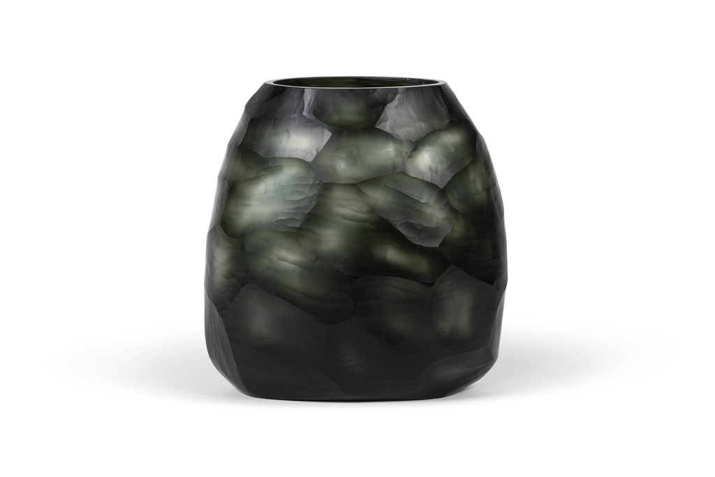 Pebble vase large cloud cut - glass - 2 tone finish - 32 x 20 x 34cm - p 1/1