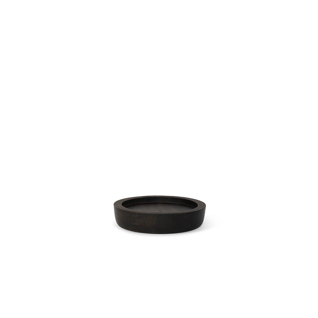 Wooden Base for DCGI516 & DCGI518 - oiled acacia wood - blacked oxidised - Ø 24x7cm - p/1/4