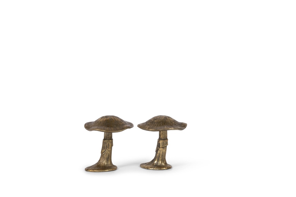Mushroom small - metal - antique gold - Ø 15x16cm - p 1/1